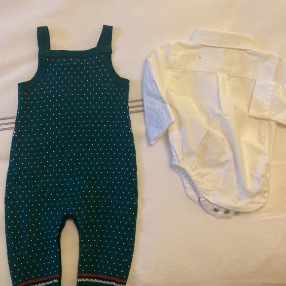 Janie and Jack baby Christmas outfit 0-3 month - Picture 5 of 8